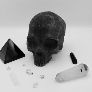 Vegan chocolate skull